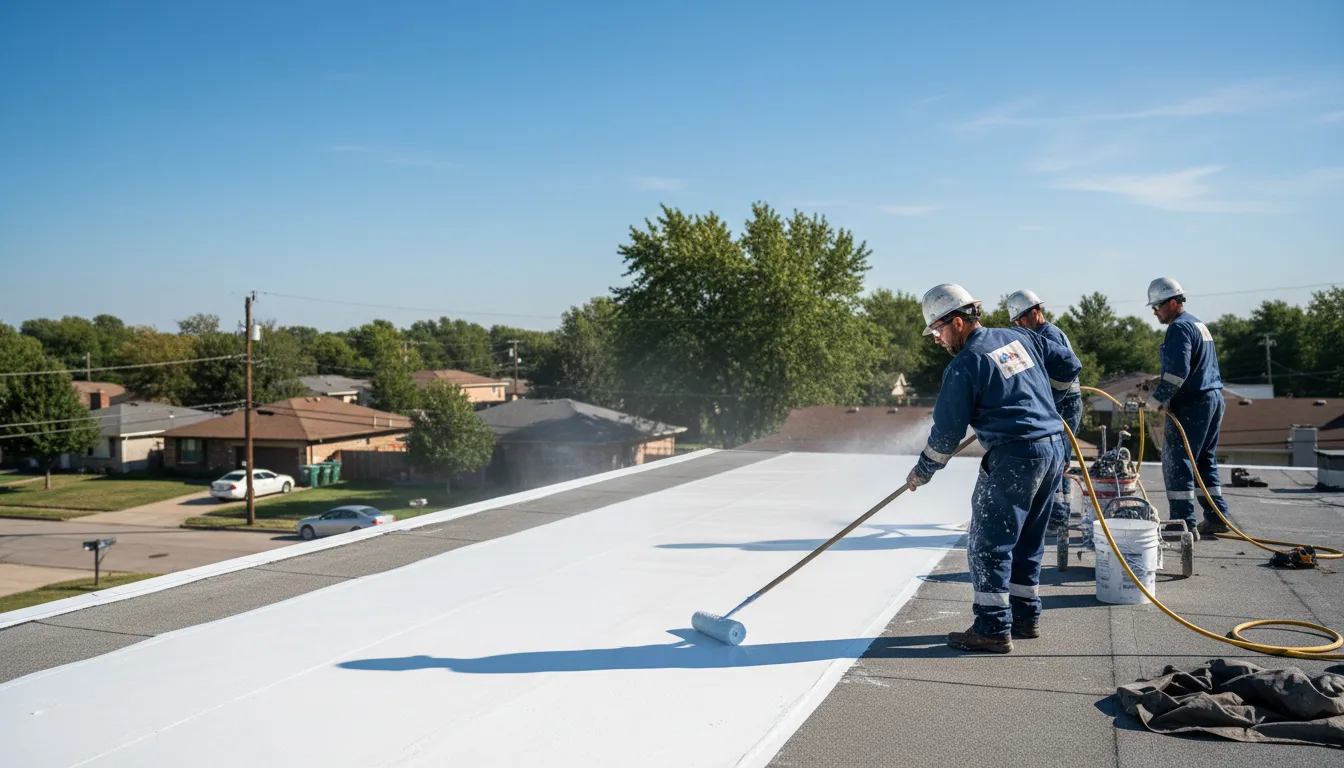 Commercial roof coating in Norris, IL near me